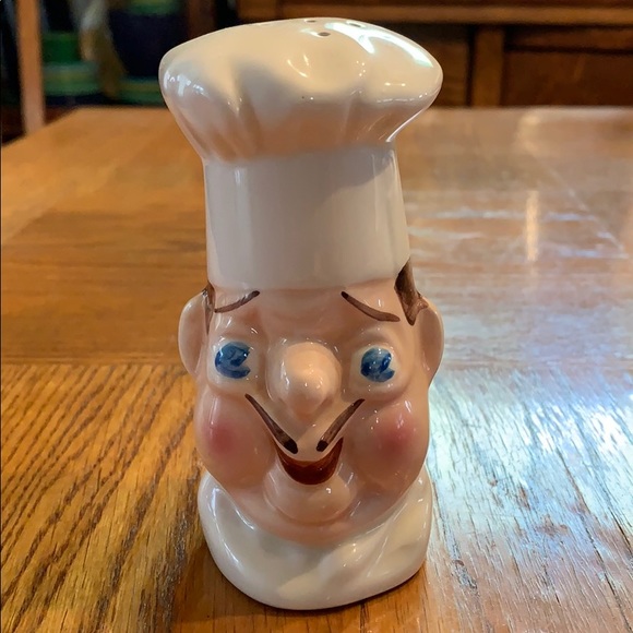 Blue Eyed Chef Ceramic Salt Shaker - Picture 1 of 6